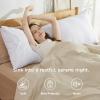 imageBedsure Queen Pillow Cases Set of 2  Dark Grey Double Brushed Microfiber Pillowcases 2 Pack Super Soft Cooling Pillow Case Covers with Envelope Closure Wrinkle Fade and Stain Resistant 20x3002  White