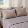 imageBedsure Queen Pillow Cases Set of 2  Dark Grey Double Brushed Microfiber Pillowcases 2 Pack Super Soft Cooling Pillow Case Covers with Envelope Closure Wrinkle Fade and Stain Resistant 20x3006  Khaki