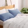 imageBedsure Queen Pillow Cases Set of 2  Dark Grey Double Brushed Microfiber Pillowcases 2 Pack Super Soft Cooling Pillow Case Covers with Envelope Closure Wrinkle Fade and Stain Resistant 20x3016  Slate Blue
