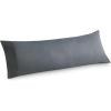 imageBedsure Queen Pillow Cases Set of 2  Dark Grey Double Brushed Microfiber Pillowcases 2 Pack Super Soft Cooling Pillow Case Covers with Envelope Closure Wrinkle Fade and Stain Resistant 20x3001  Dark Grey