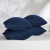 imageBedsure Queen Pillow Cases Set of 2  Dark Grey Double Brushed Microfiber Pillowcases 2 Pack Super Soft Cooling Pillow Case Covers with Envelope Closure Wrinkle Fade and Stain Resistant 20x3011  Navy