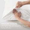 imageBedsure Queen Pillow Cases Set of 2  Dark Grey Double Brushed Microfiber Pillowcases 2 Pack Super Soft Cooling Pillow Case Covers with Envelope Closure Wrinkle Fade and Stain Resistant 20x3012  Ivory