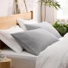 imageBedsure Queen Pillow Cases Set of 2  Dark Grey Double Brushed Microfiber Pillowcases 2 Pack Super Soft Cooling Pillow Case Covers with Envelope Closure Wrinkle Fade and Stain Resistant 20x3018  Silver Grey