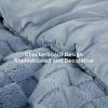 imageBedsure Queen Size Comforter Set Beige Boho Tufted Bed Set Checkered Farmhouse Shabby Chic Bedding 3 Pieces 1 Plaid Geometric Comforter and 2 Pillow Shams17  Ashley Blue  Fuzzy Checkerboard