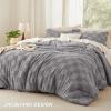 imageBedsure Queen Size Comforter Set Beige Boho Tufted Bed Set Checkered Farmhouse Shabby Chic Bedding 3 Pieces 1 Plaid Geometric Comforter and 2 Pillow Shams13  Grey  Tufted Checkboard