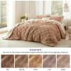 imageBedsure Queen Size Comforter Set Beige Boho Tufted Bed Set Checkered Farmhouse Shabby Chic Bedding 3 Pieces 1 Plaid Geometric Comforter and 2 Pillow Shams04  Taupe  Tufted Checkboard