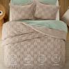imageBedsure Queen Size Comforter Set Beige Boho Tufted Bed Set Checkered Farmhouse Shabby Chic Bedding 3 Pieces 1 Plaid Geometric Comforter and 2 Pillow Shams03  Khaki  Tufted Checkboard