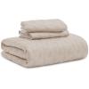 imageBedsure Quilts Queen Size  Grey Bedspreads Queen Size with Basket Weave Pattern Soft Quilt Bedding Lightweight Comforter Coverlet for All Seasons 90quot x 96quot12  Light Beige