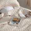 imageBedsure Quilts Queen Size  Grey Bedspreads Queen Size with Basket Weave Pattern Soft Quilt Bedding Lightweight Comforter Coverlet for All Seasons 90quot x 96quot08  Beige