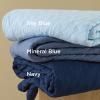 imageBedsure Quilts Queen Size  Grey Bedspreads Queen Size with Basket Weave Pattern Soft Quilt Bedding Lightweight Comforter Coverlet for All Seasons 90quot x 96quot02  Navy