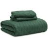 imageBedsure Quilts Queen Size  Grey Bedspreads Queen Size with Basket Weave Pattern Soft Quilt Bedding Lightweight Comforter Coverlet for All Seasons 90quot x 96quot05  Dark Green