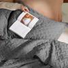 imageBedsure Quilts Queen Size  Grey Bedspreads Queen Size with Basket Weave Pattern Soft Quilt Bedding Lightweight Comforter Coverlet for All Seasons 90quot x 96quot00  Grey