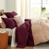 imageBedsure Quilts Queen Size  Grey Bedspreads Queen Size with Basket Weave Pattern Soft Quilt Bedding Lightweight Comforter Coverlet for All Seasons 90quot x 96quot22  Burgundy
