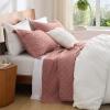 imageBedsure Quilts Queen Size  Grey Bedspreads Queen Size with Basket Weave Pattern Soft Quilt Bedding Lightweight Comforter Coverlet for All Seasons 90quot x 96quot14  Grayish Pink