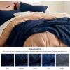 imageBedsure Quilts Queen Size  Grey Bedspreads Queen Size with Basket Weave Pattern Soft Quilt Bedding Lightweight Comforter Coverlet for All Seasons 90quot x 96quot02  Navy