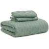 imageBedsure Quilts Queen Size  Grey Bedspreads Queen Size with Basket Weave Pattern Soft Quilt Bedding Lightweight Comforter Coverlet for All Seasons 90quot x 96quot04  Sage Green