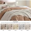 imageBedsure Quilts Queen Size  Grey Bedspreads Queen Size with Basket Weave Pattern Soft Quilt Bedding Lightweight Comforter Coverlet for All Seasons 90quot x 96quot08  Beige