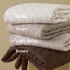 imageBedsure Quilts Queen Size  Grey Bedspreads Queen Size with Basket Weave Pattern Soft Quilt Bedding Lightweight Comforter Coverlet for All Seasons 90quot x 96quot15  Brown