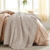 imageBedsure Quilts Queen Size  Grey Bedspreads Queen Size with Basket Weave Pattern Soft Quilt Bedding Lightweight Comforter Coverlet for All Seasons 90quot x 96quot12  Light Beige
