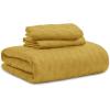 imageBedsure Quilts Queen Size  Grey Bedspreads Queen Size with Basket Weave Pattern Soft Quilt Bedding Lightweight Comforter Coverlet for All Seasons 90quot x 96quot19  Mustard Yellow