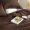 imageBedsure Quilts Queen Size  Grey Bedspreads Queen Size with Basket Weave Pattern Soft Quilt Bedding Lightweight Comforter Coverlet for All Seasons 90quot x 96quot15  Brown
