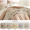 imageBedsure Quilts Queen Size  Grey Bedspreads Queen Size with Basket Weave Pattern Soft Quilt Bedding Lightweight Comforter Coverlet for All Seasons 90quot x 96quot13  Light Khaki