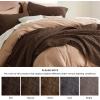 imageBedsure Quilts Queen Size  Grey Bedspreads Queen Size with Basket Weave Pattern Soft Quilt Bedding Lightweight Comforter Coverlet for All Seasons 90quot x 96quot15  Brown