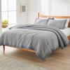 imageBedsure Quilts Queen Size  Queen Quilt Bedding Set Bedspread Coverlet Comforter Lightweight Corduroy Pattern Bedspread 3Piece Set with 90quotx96quot Coverlet ampamp 2 Pillow Shams AllSeason Soft Microfiber10  Grey