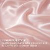 imageBedsure Satin Fitted Sheet Only Queen Size  Silk Bed Sheet Luxury ampamp Ultra Soft NonFading ampamp Wrinkle Free Good for Skin Silver Grey 60x8015 Inches 1 Piece No Pillowcases04  Pink