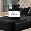 imageBedsure Satin Fitted Sheet Only Queen Size  Silk Bed Sheet Luxury ampamp Ultra Soft NonFading ampamp Wrinkle Free Good for Skin Silver Grey 60x8015 Inches 1 Piece No Pillowcases01  Black