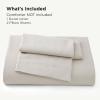 imageBedsure Silky Cooling Duvet Cover Queen Size  Lightweight 100 Rayon Derived from Bamboo Comforter Cover Set for Hot Sleepers Breathable ampamp MoistureWicking Bedding Set Pure WhiteLinen No Comforter