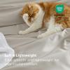 imageBedsure Silky Cooling Duvet Cover Queen Size  Lightweight 100 Rayon Derived from Bamboo Comforter Cover Set for Hot Sleepers Breathable ampamp MoistureWicking Bedding Set Pure WhiteLinen No Comforter