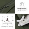 imageBedsure Silky Cooling Duvet Cover Queen Size  Lightweight 100 Rayon Derived from Bamboo Comforter Cover Set for Hot Sleepers Breathable ampamp MoistureWicking Bedding Set Pure White06  Olive Green No Comforter