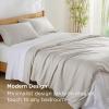 imageBedsure Silky Cooling Duvet Cover Queen Size  Lightweight 100 Rayon Derived from Bamboo Comforter Cover Set for Hot Sleepers Breathable ampamp MoistureWicking Bedding Set Pure WhiteLinen No Comforter