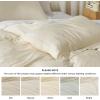 imageBedsure Silky Cooling Duvet Cover Queen Size  Lightweight 100 Rayon Derived from Bamboo Comforter Cover Set for Hot Sleepers Breathable ampamp MoistureWicking Bedding Set Pure White05  Light Beige No Comforter