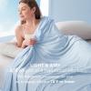 imageBedsure Summer Cooling Blanket for Hot Sleepers with Sports Mesh Design ArcChill QMax 04 Lightweight Breathable Ice Cold Blanket Throws for Night Sweats 50 x 70 Inches Mesh GreyMesh Blue