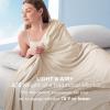 imageBedsure Summer Cooling Blanket for Hot Sleepers with Sports Mesh Design ArcChill QMax 04 Lightweight Breathable Ice Cold Blanket Throws for Night Sweats 50 x 70 Inches Mesh GreyMesh Beige