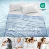 imageBedsure Summer Cooling Blanket for Hot Sleepers with Sports Mesh Design ArcChill QMax 04 Lightweight Breathable Ice Cold Blanket Throws for Night Sweats 50 x 70 Inches Mesh GreyMesh Blue
