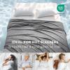 imageBedsure Summer Cooling Blanket for Hot Sleepers with Sports Mesh Design ArcChill QMax 04 Lightweight Breathable Ice Cold Blanket Throws for Night Sweats 50 x 70 Inches Mesh GreyMesh Grey