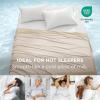 imageBedsure Summer Cooling Blanket for Hot Sleepers with Sports Mesh Design ArcChill QMax 04 Lightweight Breathable Ice Cold Blanket Throws for Night Sweats 50 x 70 Inches Mesh GreyMesh Beige