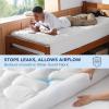 imageBedsure Waterproof Mattress Protector Queen Size  Quilted Fitted Waterproof Mattress Pad Topper with 821 Inches Deep Pocket Noiseless Bed Cover Padded Machine WashableWhite 60x80 InchesWhite
