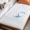 imageBedsure Waterproof Mattress Protector Queen Size  Quilted Fitted Waterproof Mattress Pad Topper with 821 Inches Deep Pocket Noiseless Bed Cover Padded Machine WashableWhite 60x80 InchesWhite
