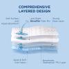 imageBedsure Waterproof Mattress Protector Queen Size  Quilted Fitted Waterproof Mattress Pad Topper with 821 Inches Deep Pocket Noiseless Bed Cover Padded Machine WashableWhite 60x80 InchesGrey