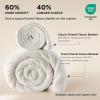 imageBedsur Fleece Blankets Queen Size for Bed  GentleSoft Warm Cozy Soft ampamp Thick Blanket for Winter Heavy 500Gsm AntiStatic Design Ideal for Couch ampamp Sofa Linen 90x90 InchCream