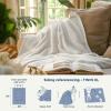 imageBedsur Fleece Blankets Queen Size for Bed  GentleSoft Warm Cozy Soft ampamp Thick Blanket for Winter Heavy 500Gsm AntiStatic Design Ideal for Couch ampamp Sofa Linen 90x90 InchCream