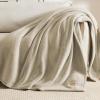 imageBedsur Fleece Blankets Queen Size for Bed  GentleSoft Warm Cozy Soft ampamp Thick Blanket for Winter Heavy 500Gsm AntiStatic Design Ideal for Couch ampamp Sofa Linen 90x90 InchLinen