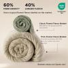 imageBedsur Fleece Blankets Queen Size for Bed  GentleSoft Warm Cozy Soft ampamp Thick Blanket for Winter Heavy 500Gsm AntiStatic Design Ideal for Couch ampamp Sofa Linen 90x90 InchLinen