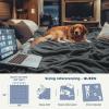 imageBedsur Fleece Blankets Queen Size for Bed  GentleSoft Warm Cozy Soft ampamp Thick Blanket for Winter Heavy 500Gsm AntiStatic Design Ideal for Couch ampamp Sofa Linen 90x90 InchGrey