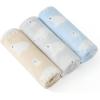 imageBedsure 1 Pack 3 Pet Blankets Super Soft Fluffy Premium Fleece Flannel Portable Throw Dog Blankets for Small Dogs Printed Cat Puppy Blanket PinkGreyBrown Small23x16 inchBear
