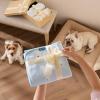 imageBedsure 1 Pack 3 Pet Blankets Super Soft Fluffy Premium Fleece Flannel Portable Throw Dog Blankets for Small Dogs Printed Cat Puppy Blanket PinkGreyBrown Small23x16 inchBear